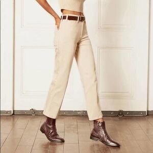 Goldsign Low Slung Straight Blonde Jeans Midrise